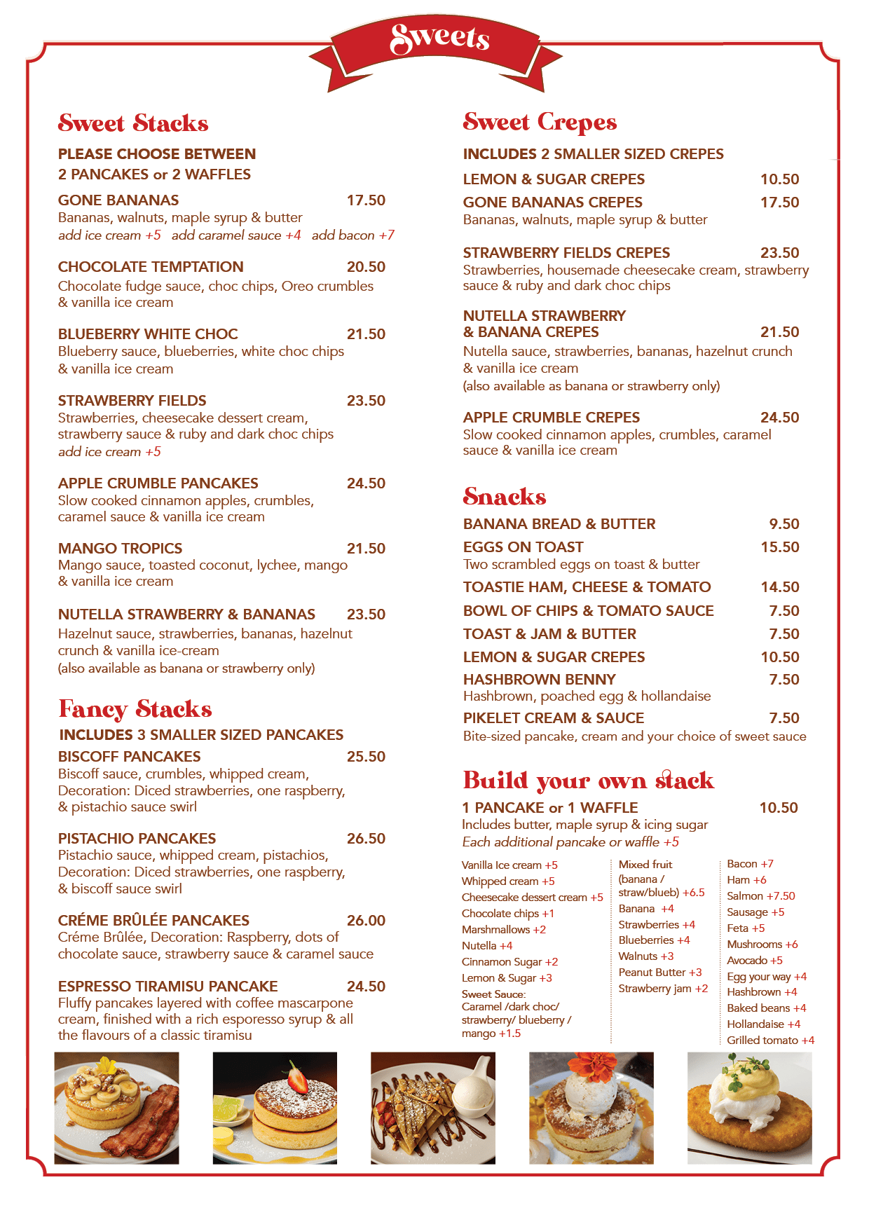 Helga's Menu - Sweets